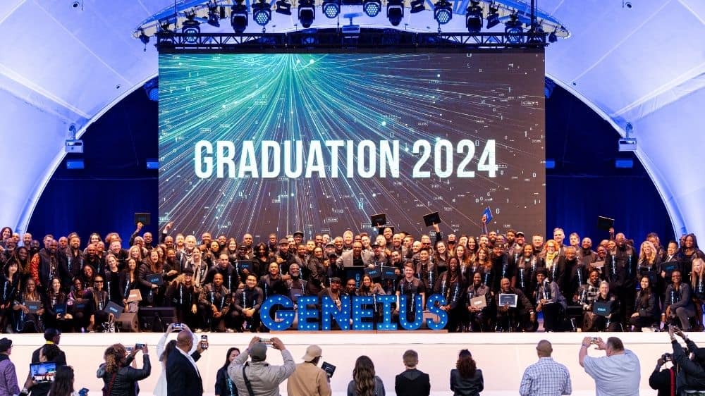 Special event photography at the Rady Shell in San Diego capturing a large graduation ceremony on stage