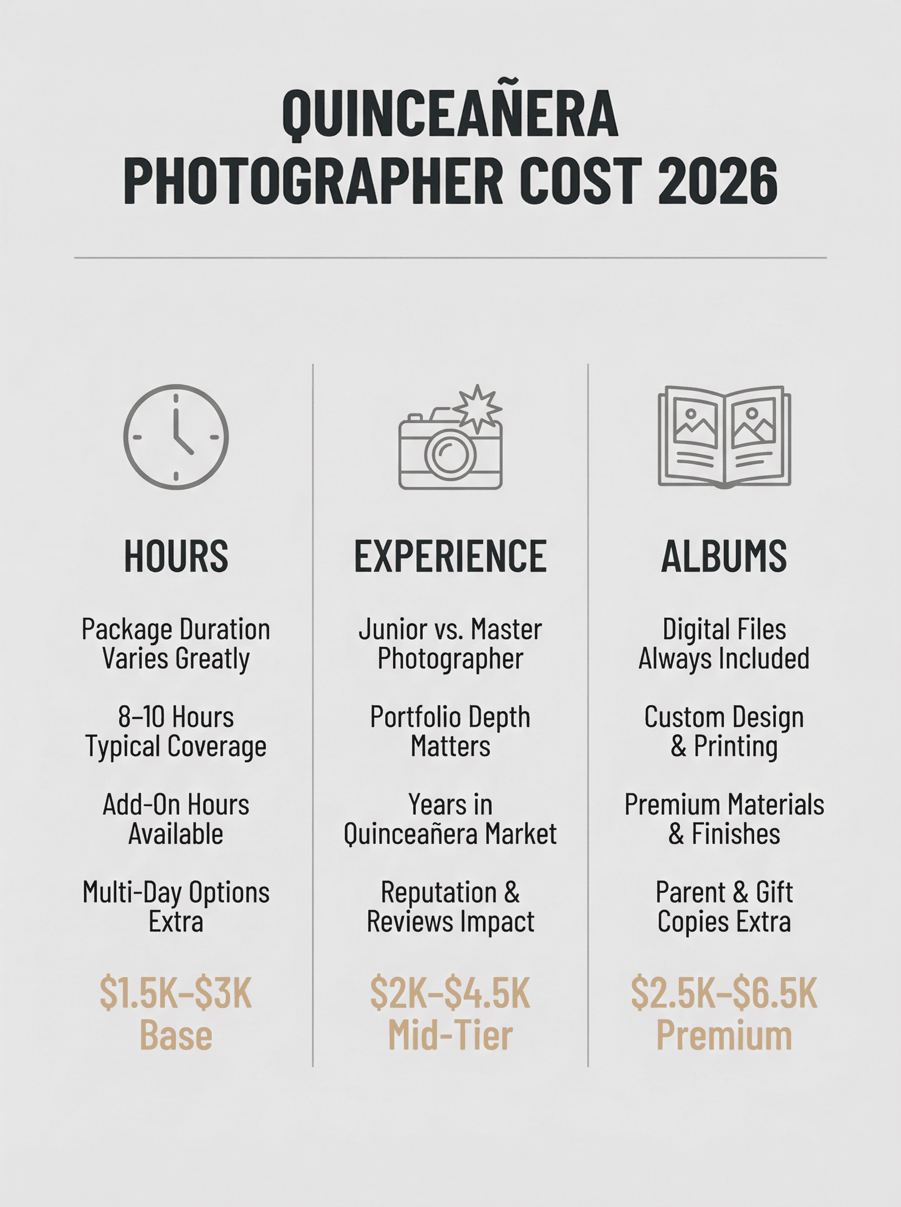 How Much Is a San Diego Quinceañera Photographer in 2026