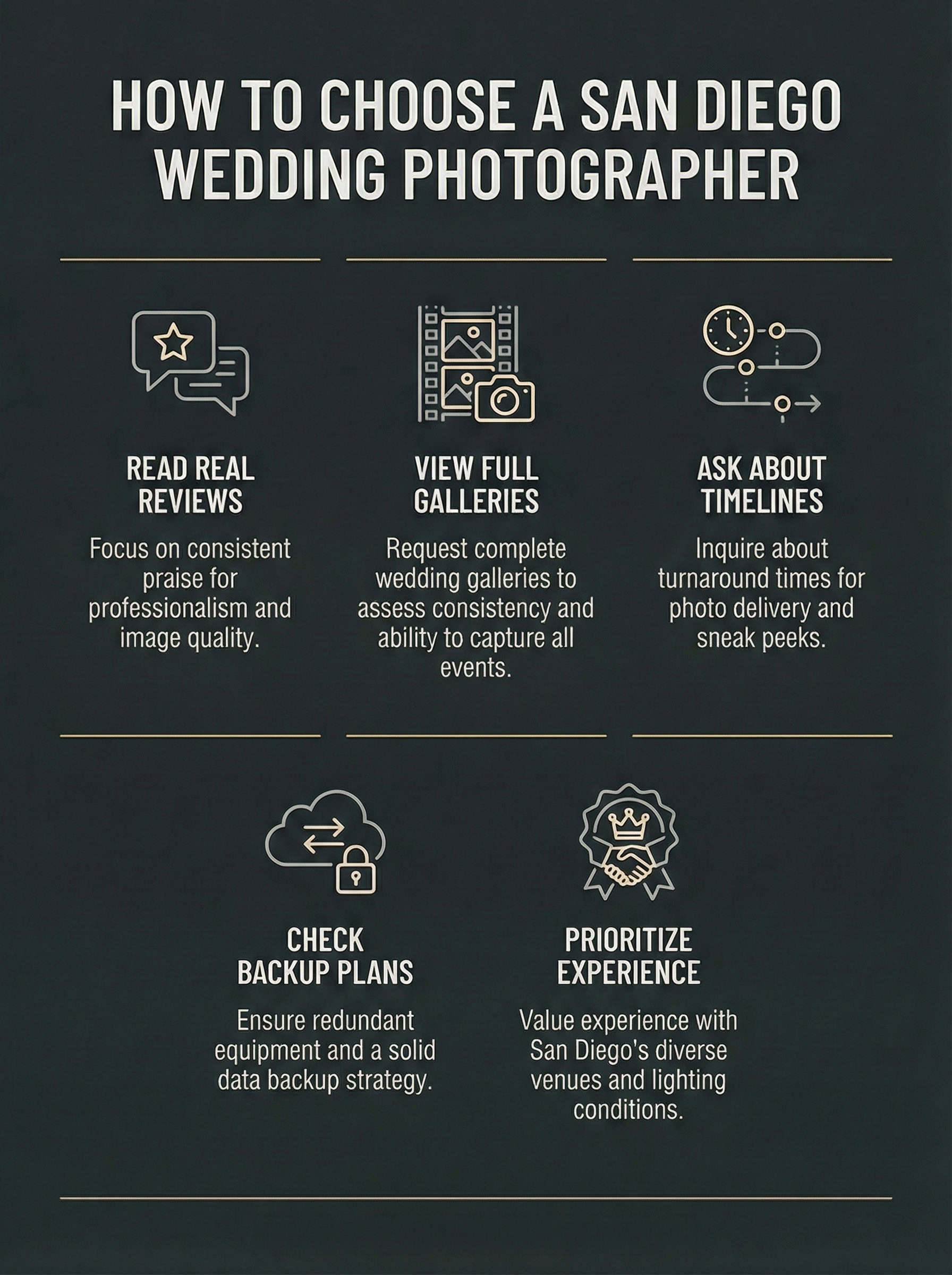 How to Find Highly-Rated Wedding Photographers in San Diego