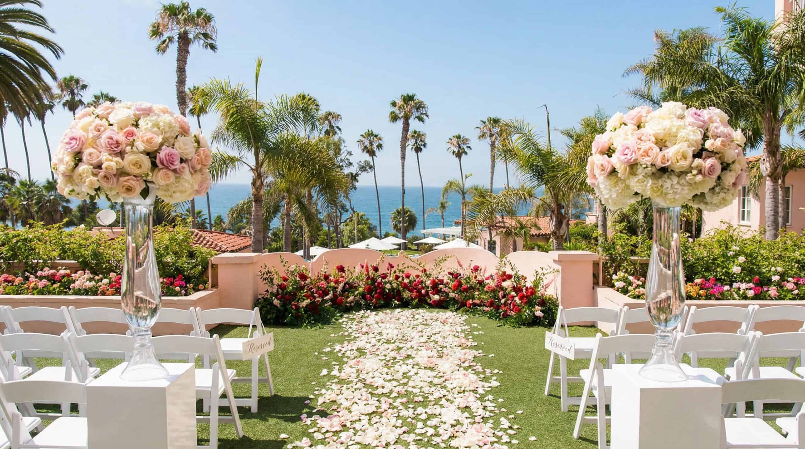Wedding at La Valencia hotel in La Jolla, San Diego
