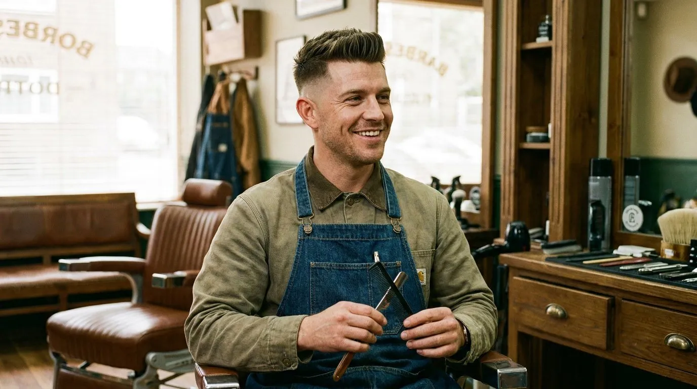 San Diego personal brand photographer, barber branding session