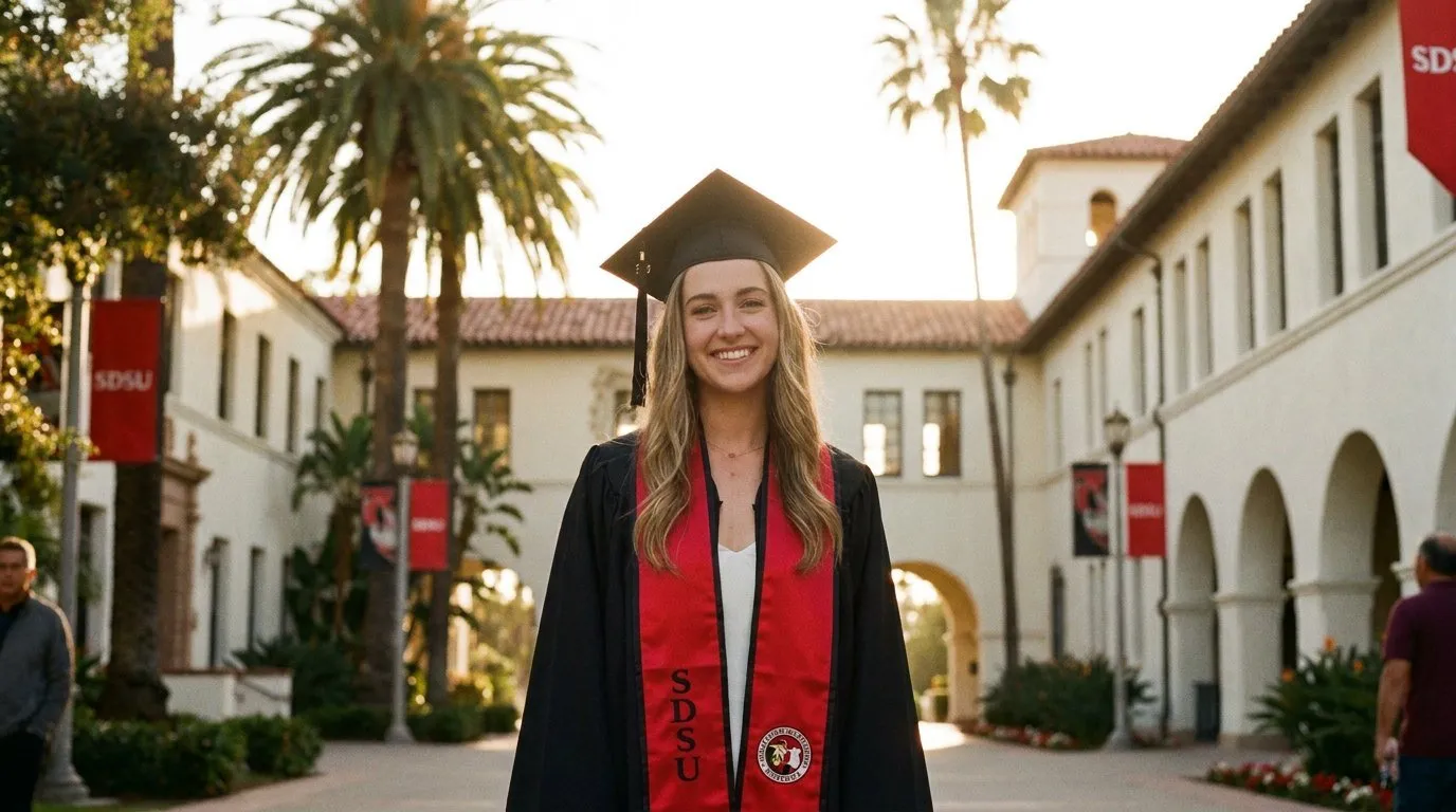 San Diego State University graduation photography in San Diego